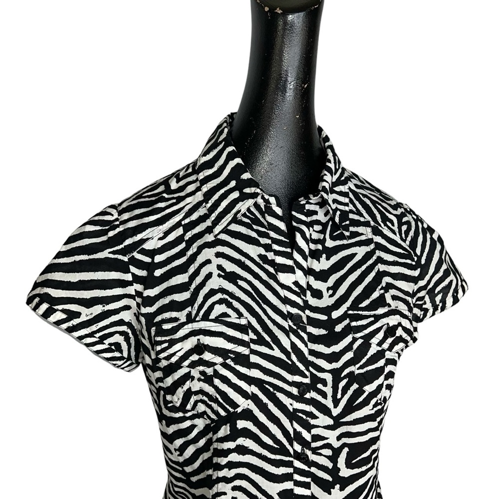 Michael Michael Kors Zebra Print Button Down - image 3